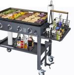 Outdoor Picnic BBQ Utensil Caddy with Hooks