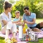 Outdoor Picnic BBQ Utensil Caddy with Hooks