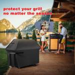 Heavy Duty Waterproof BBQ Grill Cover, 75-Inch