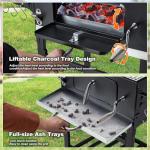 Small Charcoal Grill with Folding Side Table