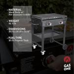 GasOne 28-Inch Foldable Propane Griddle Grill
