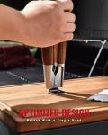 Heavy-Duty Ash Wood BBQ Grilling Tools Set