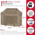 Unicook 65" Heavy Duty Waterproof Grill Cover