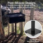 Ash & Ember Charcoal Grill with Adjustable Grate