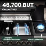 2-in-1 Propane BBQ Grill and Flat Top Griddle