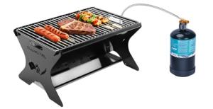 QuliMetal Foldable Portable Camping Grill with Carry Bag