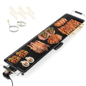 COSTWAY 35.5” Electric Teppanyaki Grill for BBQ