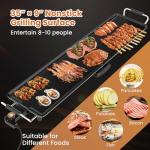 COSTWAY 35.5” Electric Teppanyaki Grill for BBQ
