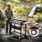 Bonnlo Portable 4 Burner Propane Griddle Grill