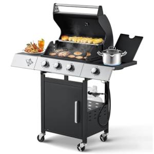 36,000 BTU Stainless Steel 3-Burner Gas Grill