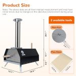 Elevon Portable Wood Fired Pizza Oven Grill