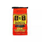 B&B Charcoal Slow Burning Oak Briquettes, 17.6 lbs