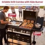Laudlife 5-Burner Propane Grill with Griddle