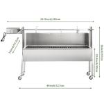 Kendane 46" Charcoal Rotisserie Grill with Motor