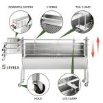 Kendane 46" Charcoal Rotisserie Grill with Motor