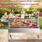 Kendane 46" Charcoal Rotisserie Grill with Motor