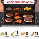 3-Burner Propane Gas Grill with Side Table