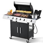 MELLCOM 4-Burner Propane Gas BBQ Grill