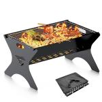 Portable Folding Charcoal Grill for Camping and Picnics