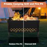 Portable Folding Charcoal Grill for Camping and Picnics