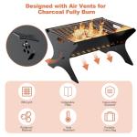 Portable Folding Charcoal Grill for Camping and Picnics