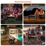 Portable Folding Charcoal Grill for Camping and Picnics