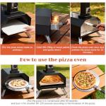 Portable 12" Wood Pellet Pizza Oven for Outdoor Fun