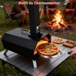 Portable 12" Wood Pellet Pizza Oven for Outdoor Fun
