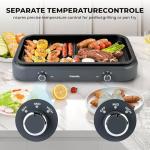 Pukomc 1500W Smokeless Electric Indoor Grill