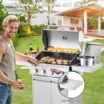 MELLCOM 4 Burner Stainless Steel Gas Grill