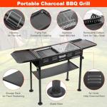 Hiteemer 26 Inch Portable Folding Charcoal Grill