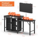 Portable Grill Table for Blackstone and Ninja Griddles