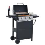 Endark 3-Burner Propane Gas Grill with Side Shelf
