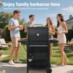 Endark 3-Burner Propane Gas Grill with Side Shelf