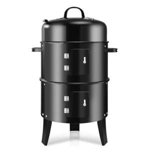 19-Inch Charcoal Smoker and Grill with Thermometer
