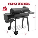 Feasto 30-Inch Charcoal Grill with Side Table