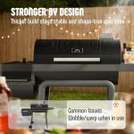 Feasto 30-Inch Charcoal Grill with Side Table