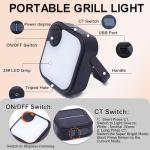 Rechargeable Bright Magnetic Grill Lights for Outdoors
