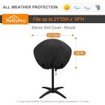 NettyPro Heavy Duty Waterproof Grill Cover, Black