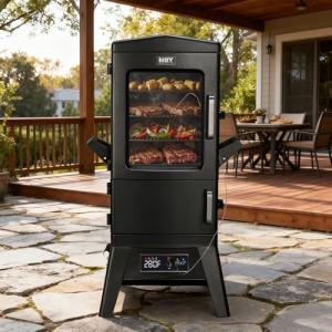 Electric Smoker with Meat Probe and Cover