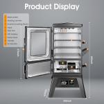 Electric Smoker with Meat Probe and Cover