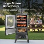Electric Smoker with Meat Probe and Cover