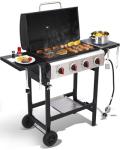 4-Burner Propane Gas Grill with Cast Iron Grate
