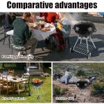 Ayiusideza 18-Inch Charcoal Kettle Grill