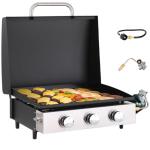 Green Party 22” Portable Tabletop Griddle with Hood