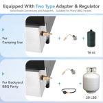 Green Party 22” Portable Tabletop Griddle with Hood