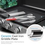 Green Party 22” Portable Tabletop Griddle with Hood