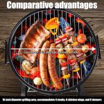18-Inch Kettle Charcoal Grill for Camping and Patios