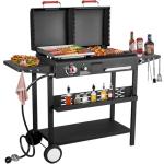 Dual Fuel Propane Gas & Charcoal Grill Combo