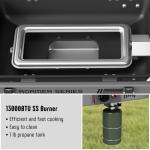 FEASTO Portable Propane Gas Grill with Cart